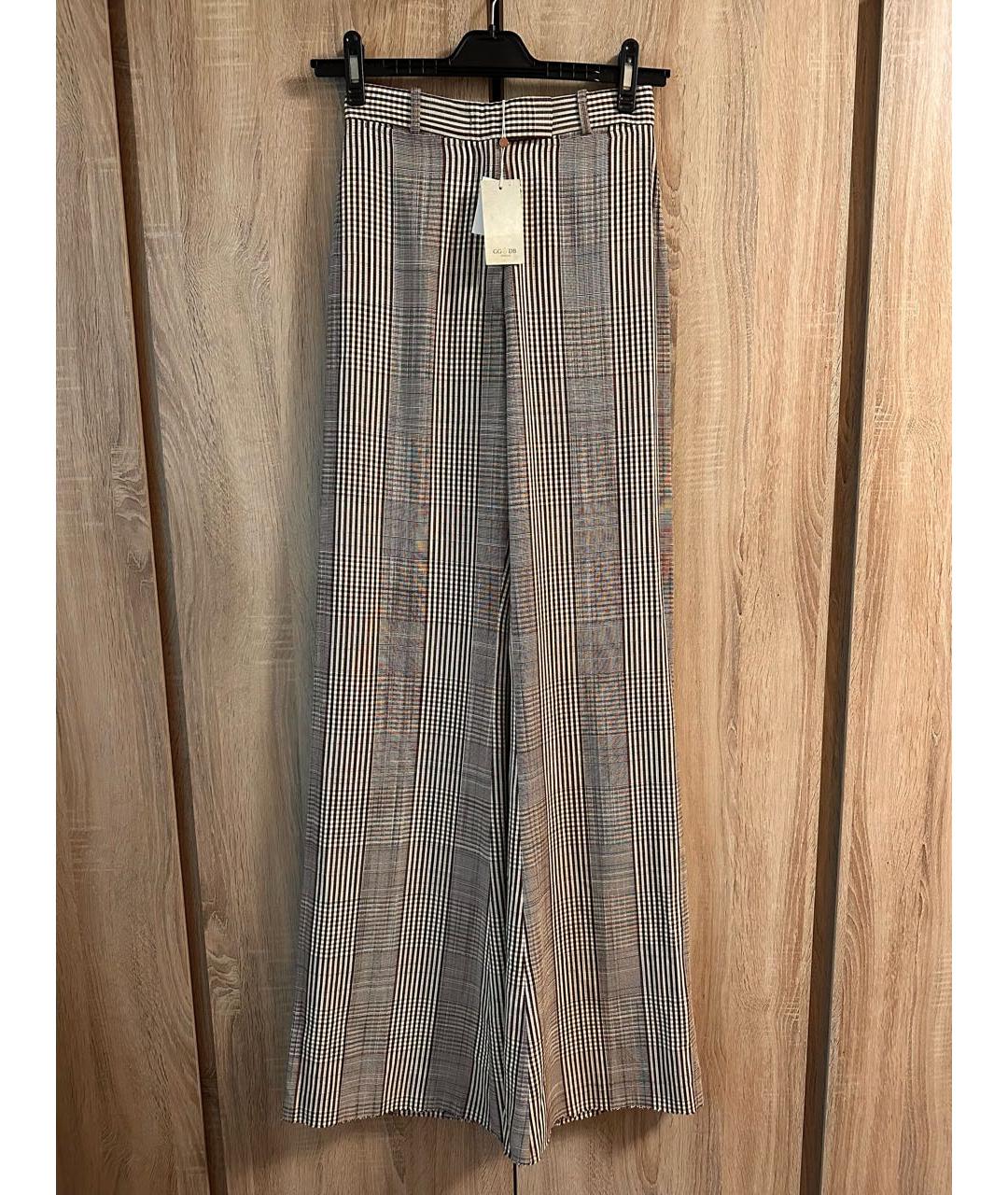 GOLDEN GOOSE DELUXE BRAND Мульти полиэстеровые брюки широкие, фото 2