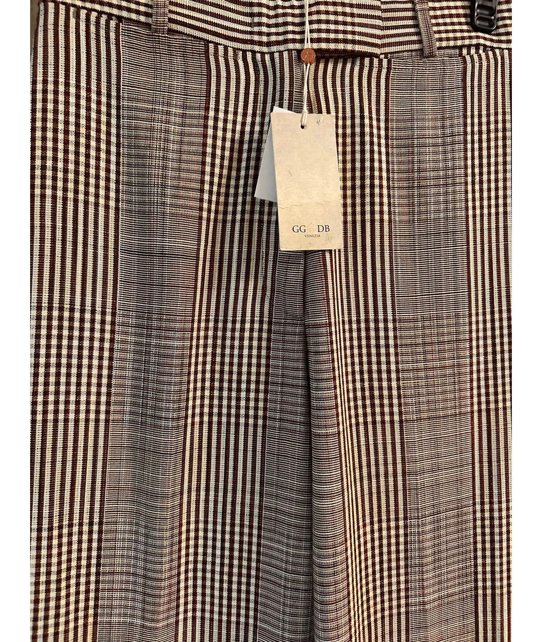GOLDEN GOOSE DELUXE BRAND Мульти полиэстеровые брюки широкие, фото 3
