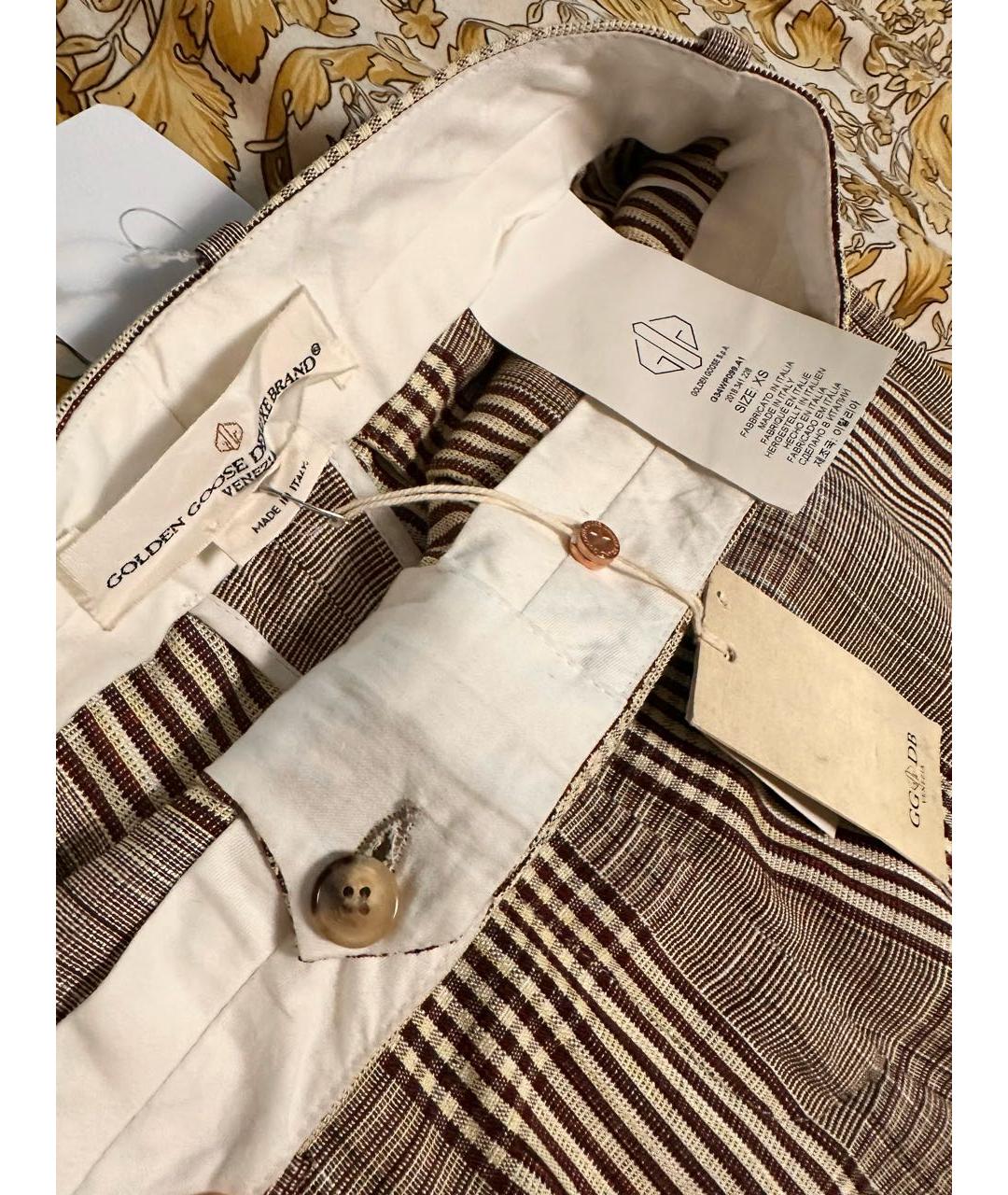GOLDEN GOOSE DELUXE BRAND Мульти полиэстеровые брюки широкие, фото 5
