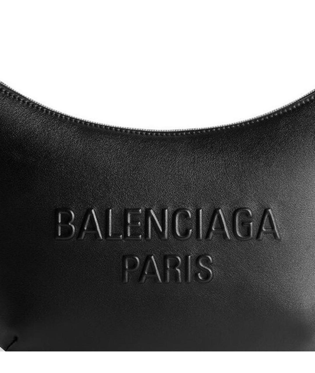 BALENCIAGA Черная кожаная сумка с короткими ручками, фото 7