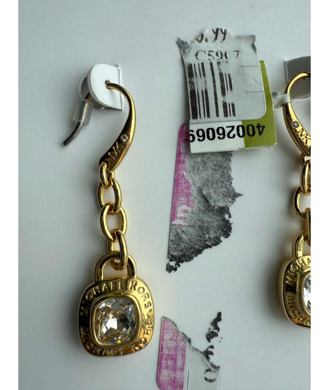 MICHAEL KORS Золотые серьги, фото 2