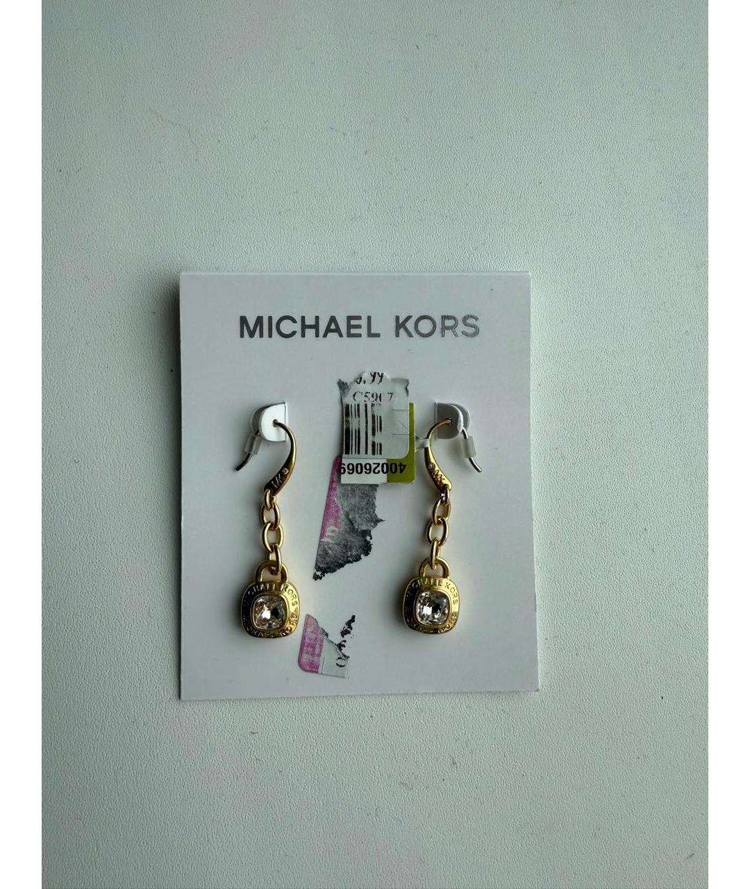 MICHAEL KORS Золотые серьги, фото 5