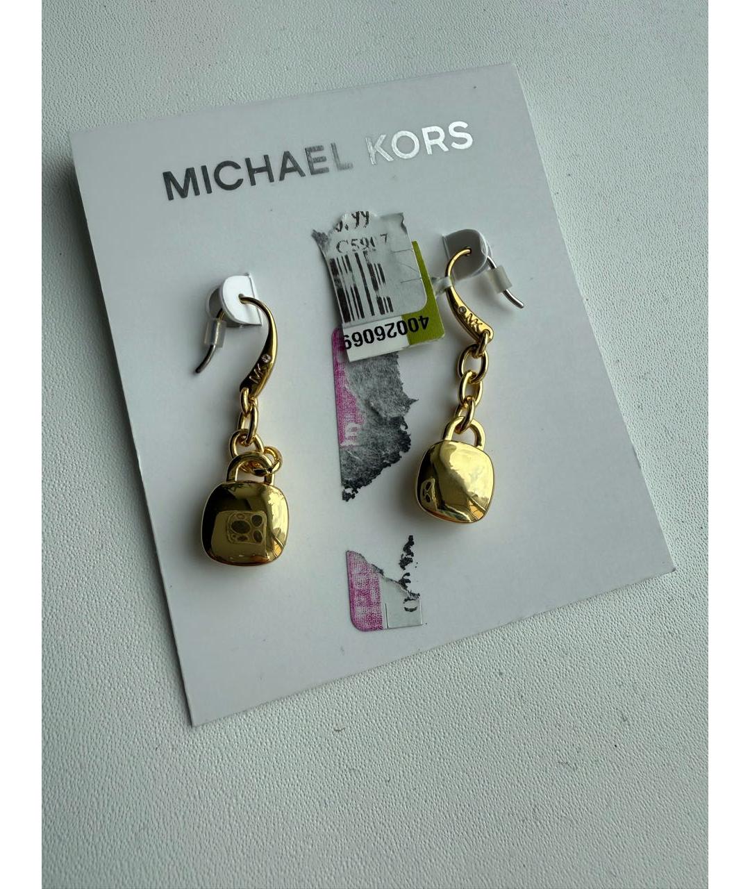 MICHAEL KORS Золотые серьги, фото 4
