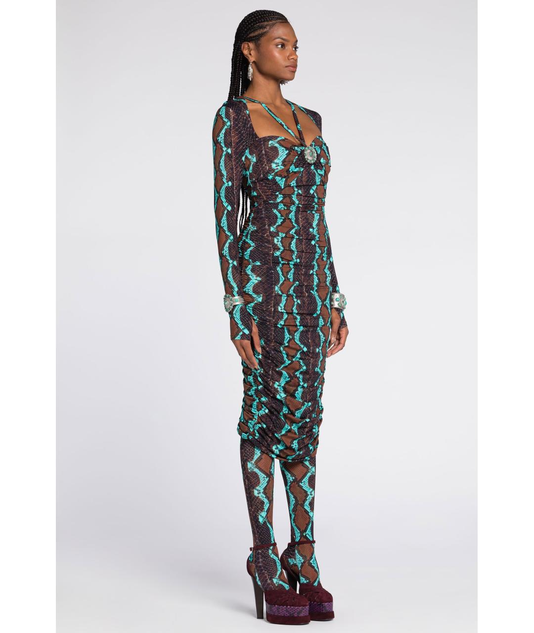 ROBERTO CAVALLI Мульти коктейльное платье, фото 3