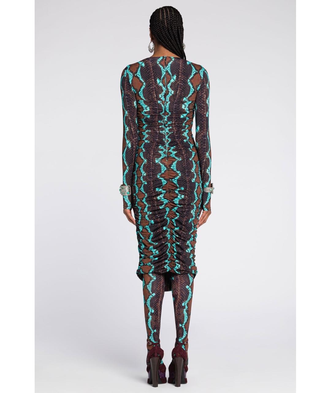 ROBERTO CAVALLI Мульти коктейльное платье, фото 4