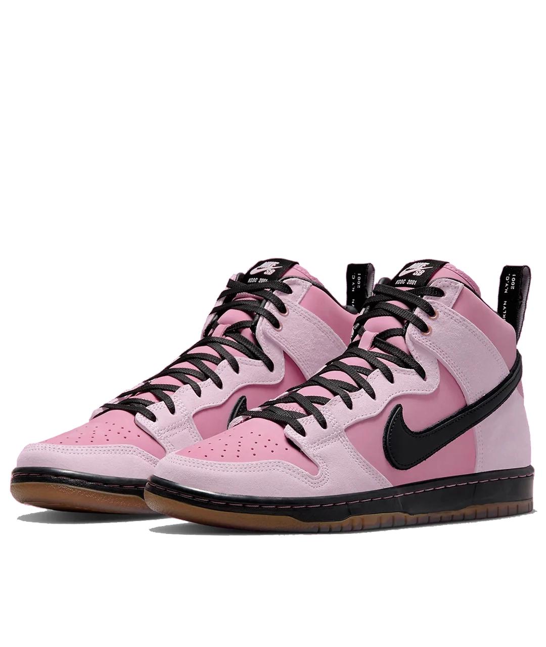 NIKE Розовые кожаные кроссовки, фото 2