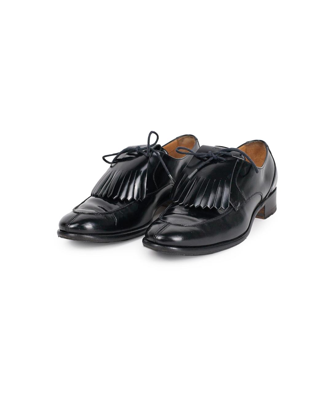 FERRAGAMO Черные кожаные туфли, фото 3