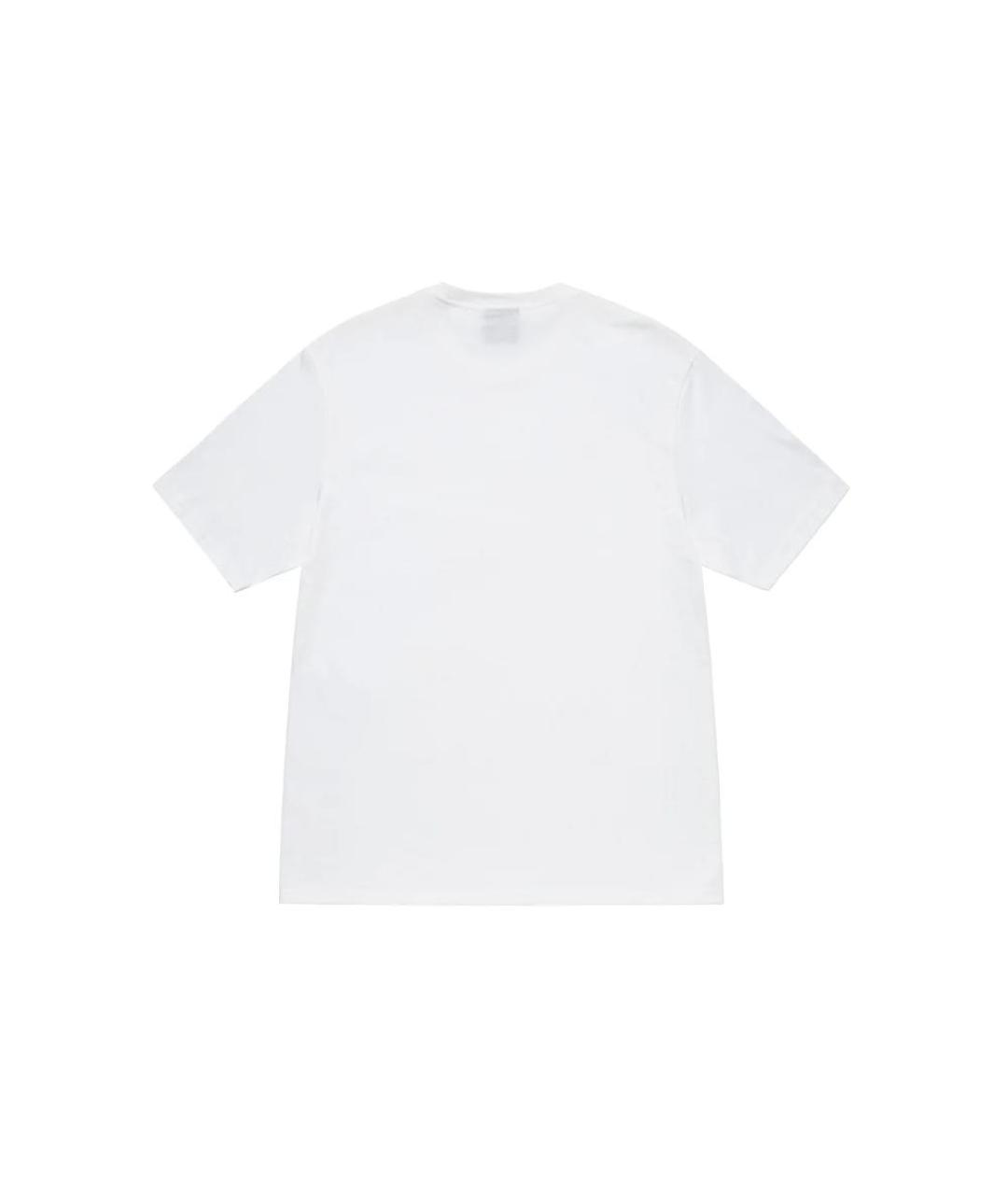 STUSSY Белая хлопковая футболка, фото 2