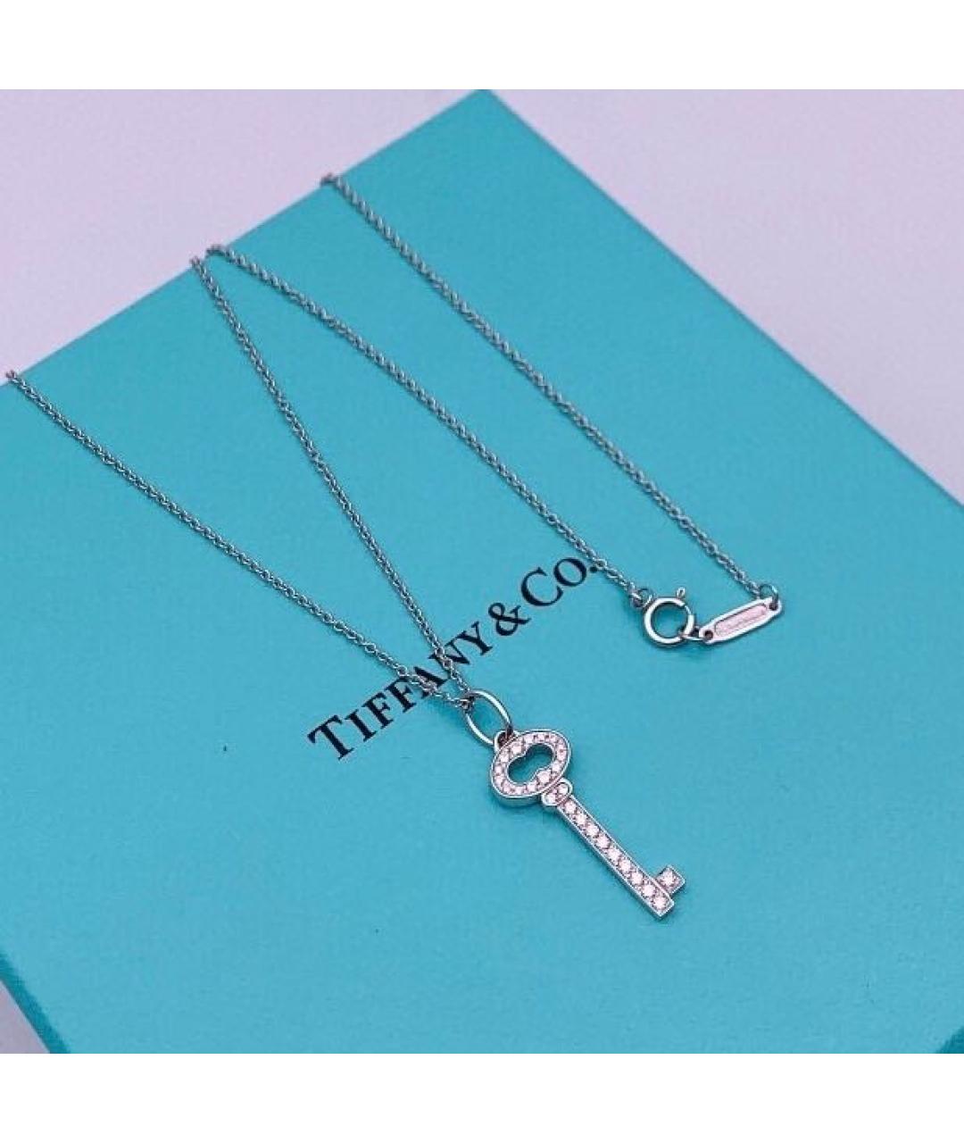 TIFFANY&CO Белое колье из белого золота, фото 5