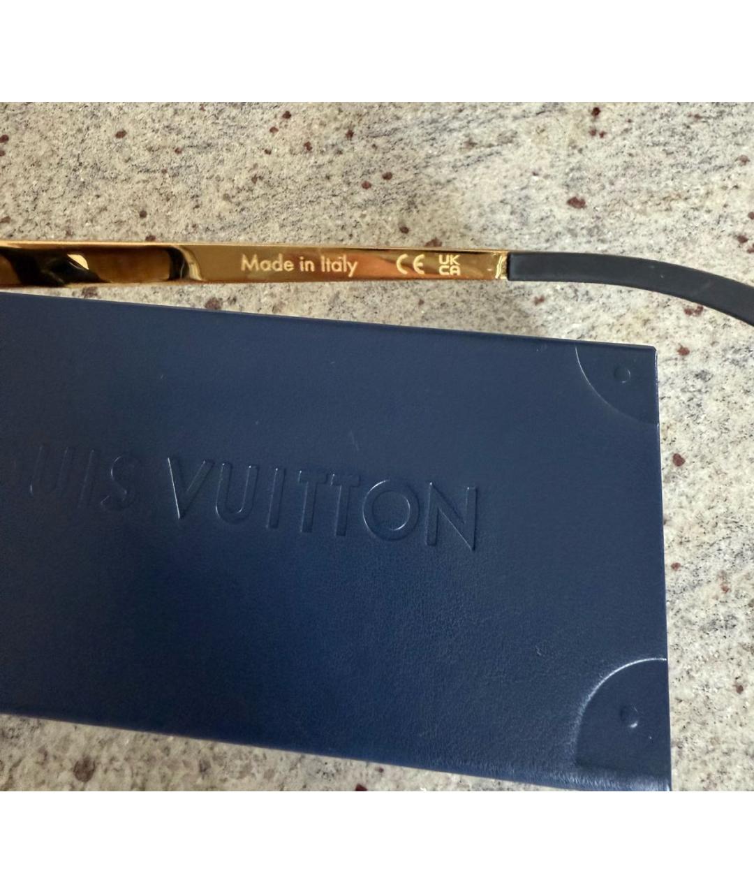 LOUIS VUITTON Черные пластиковые солнцезащитные очки, фото 5