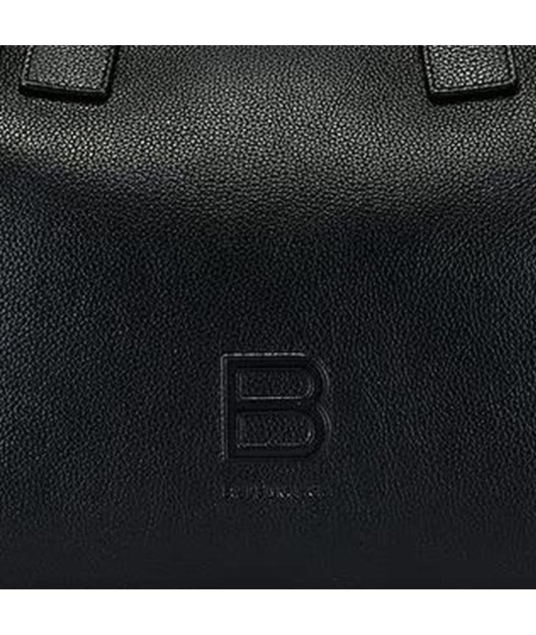 BALENCIAGA Черная кожаная сумка с короткими ручками, фото 6