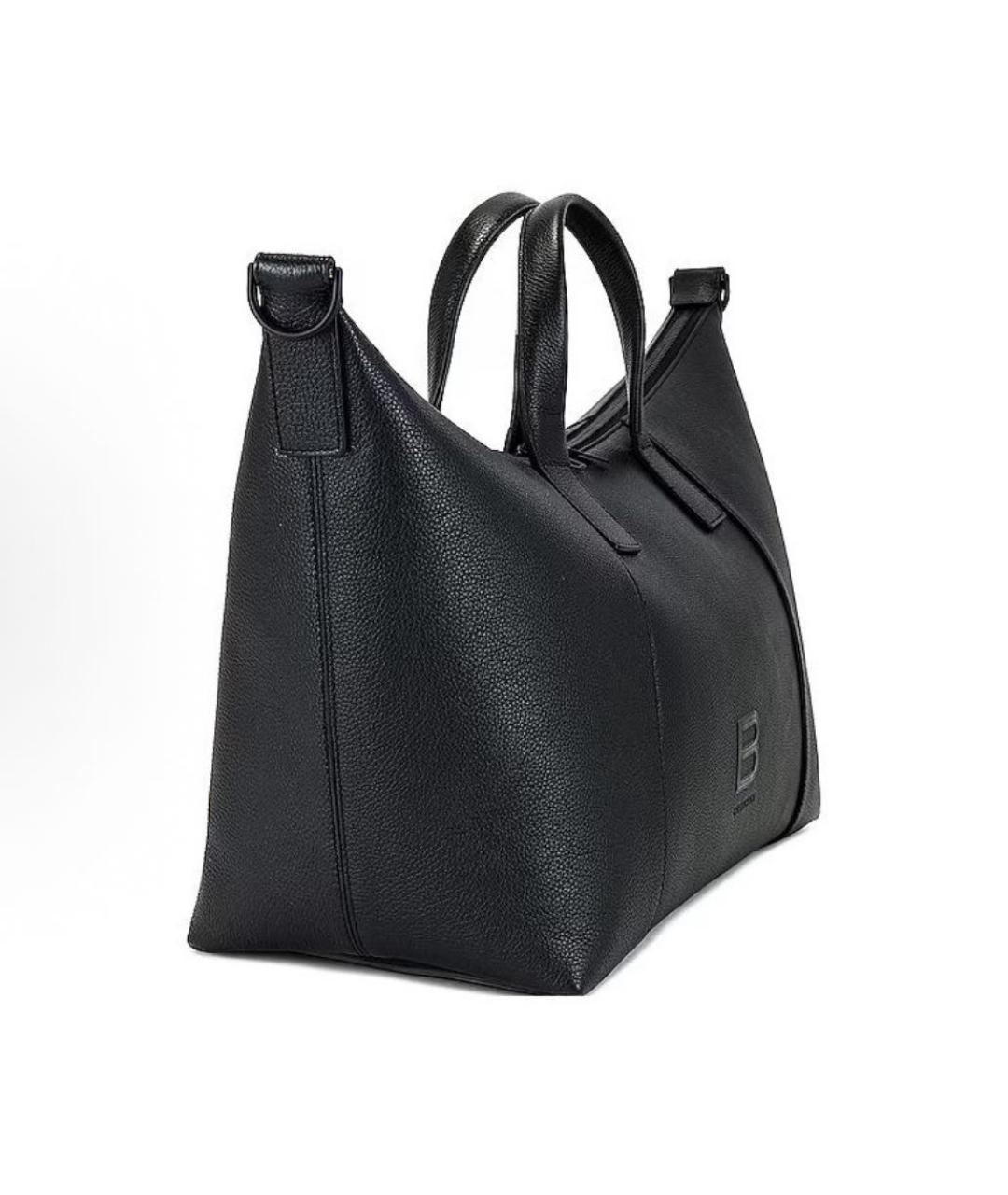 BALENCIAGA Черная кожаная сумка с короткими ручками, фото 3