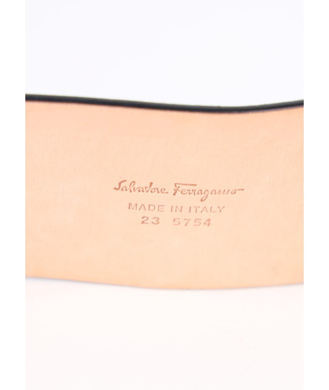 FERRAGAMO Коричневый кожаный ремень, фото 5