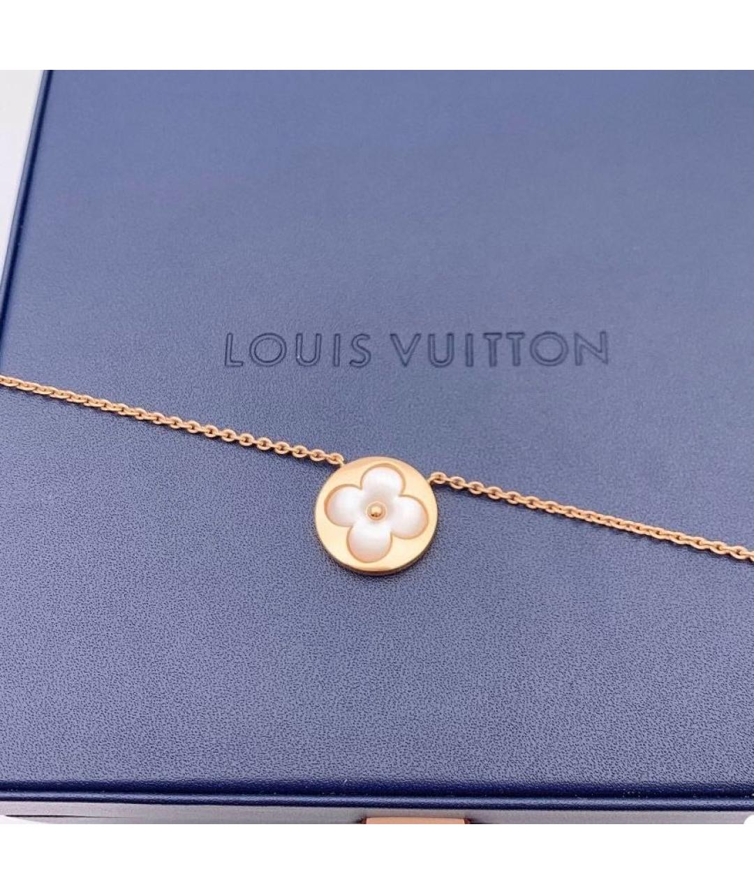 LOUIS VUITTON Белое колье из розового золота, фото 3