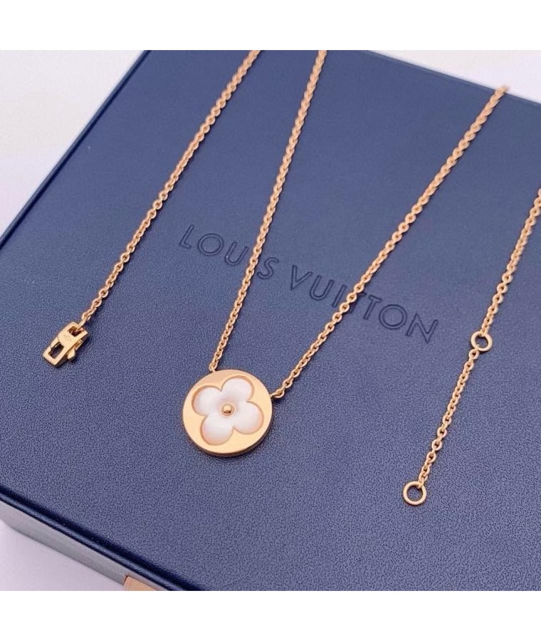 LOUIS VUITTON Белое колье из розового золота, фото 5