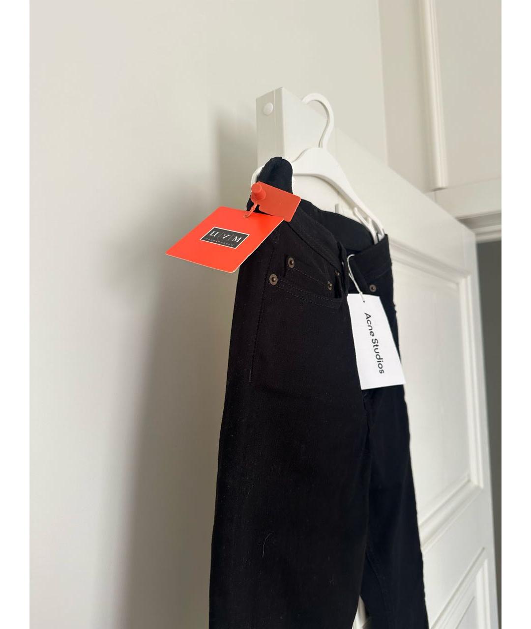ACNE STUDIOS Черные хлопковые джинсы слим, фото 6