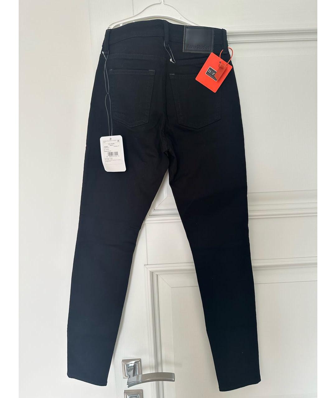 ACNE STUDIOS Черные хлопковые джинсы слим, фото 2