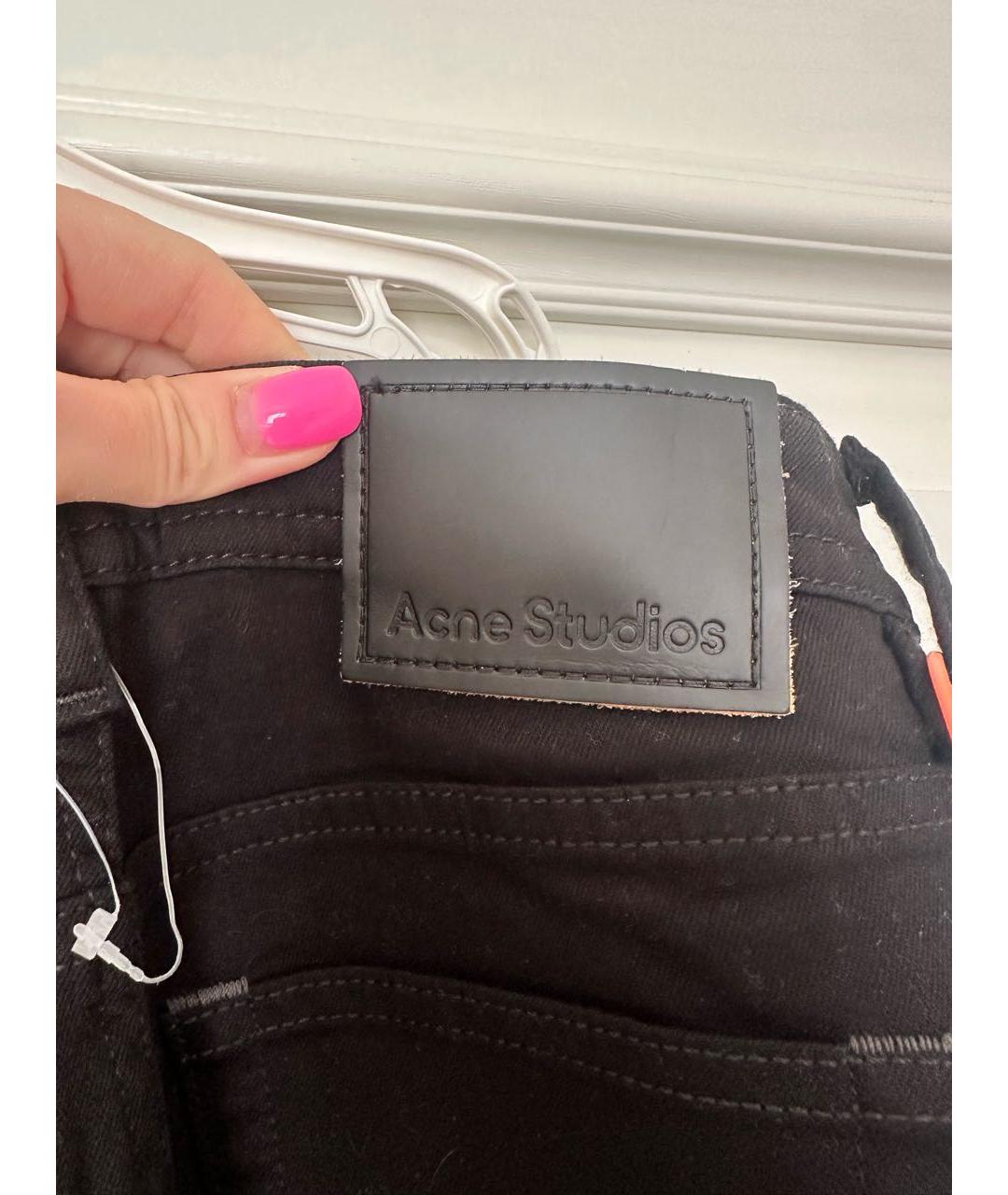 ACNE STUDIOS Черные хлопковые джинсы слим, фото 5