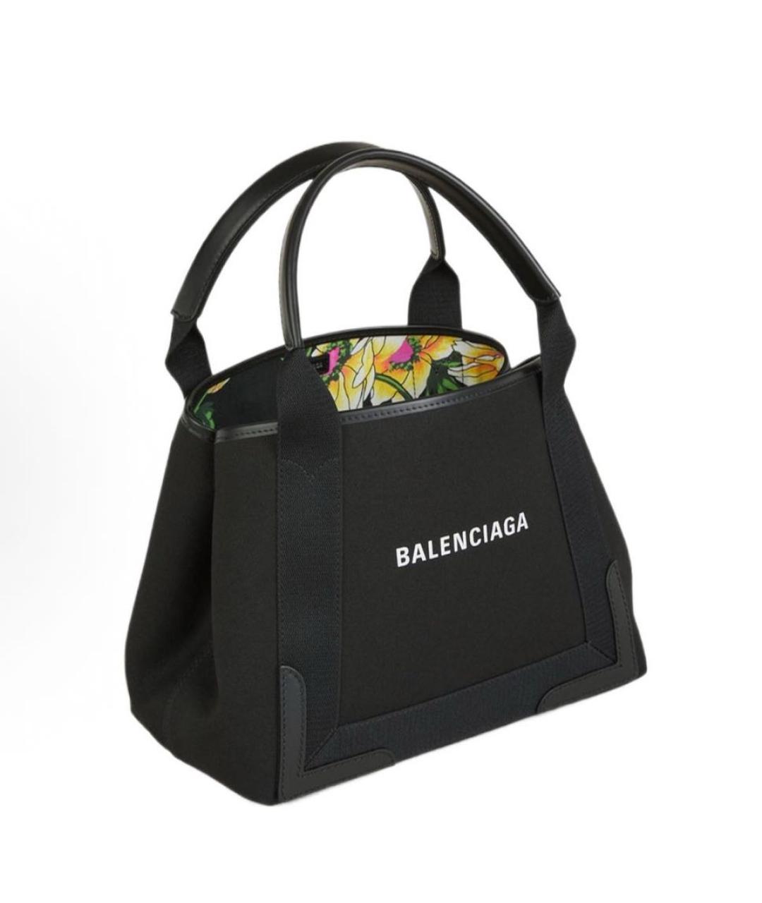 BALENCIAGA Черная тканевая сумка с короткими ручками, фото 4
