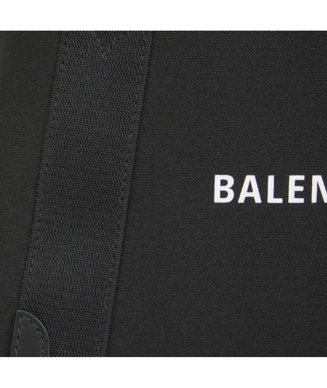 BALENCIAGA Черная тканевая сумка с короткими ручками, фото 6