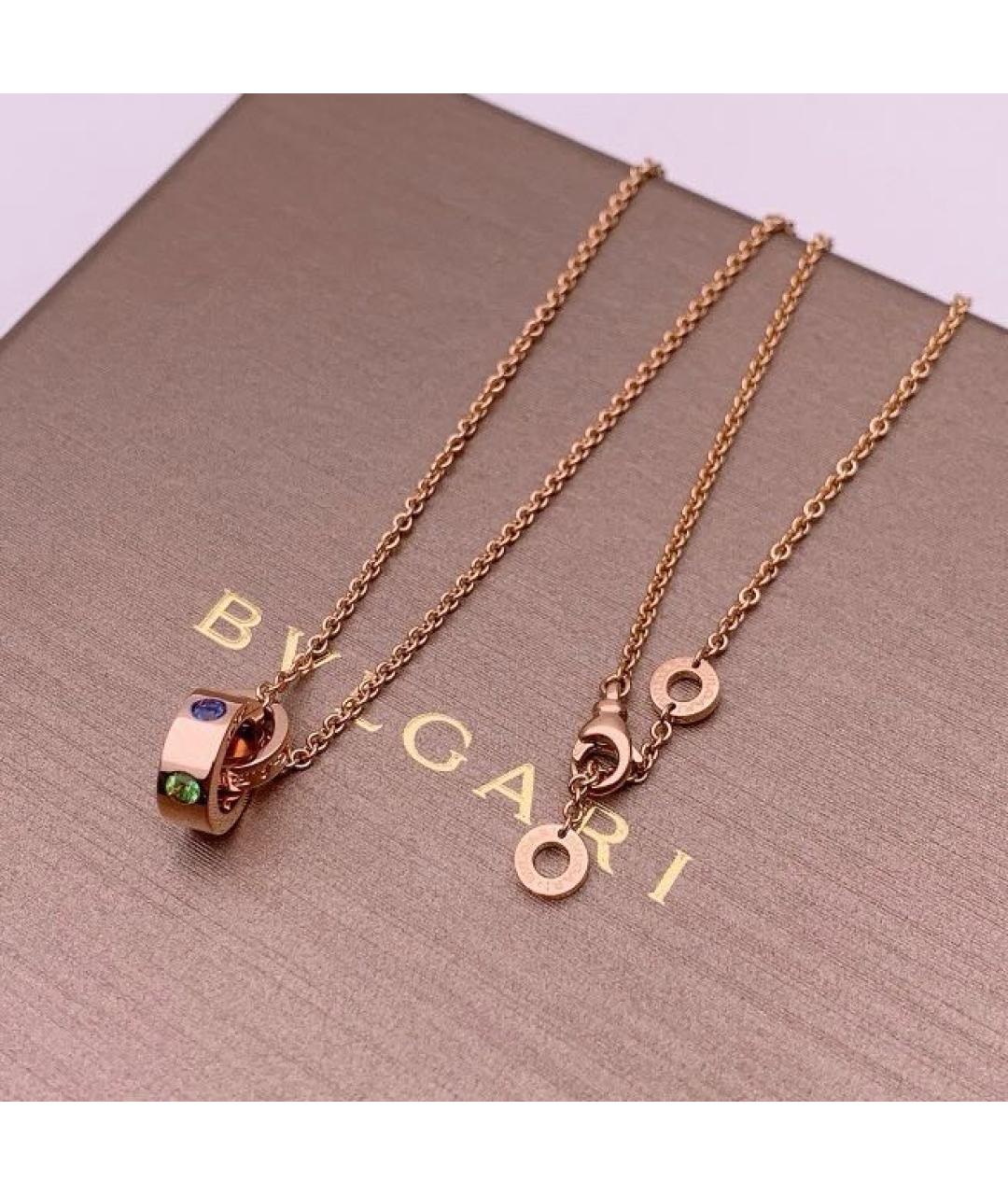 BVLGARI Розовое колье из розового золота, фото 5