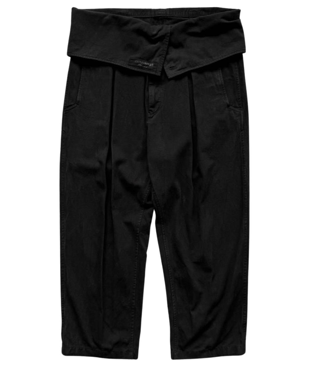 YOHJI YAMAMOTO Черные повседневные брюки, фото 1