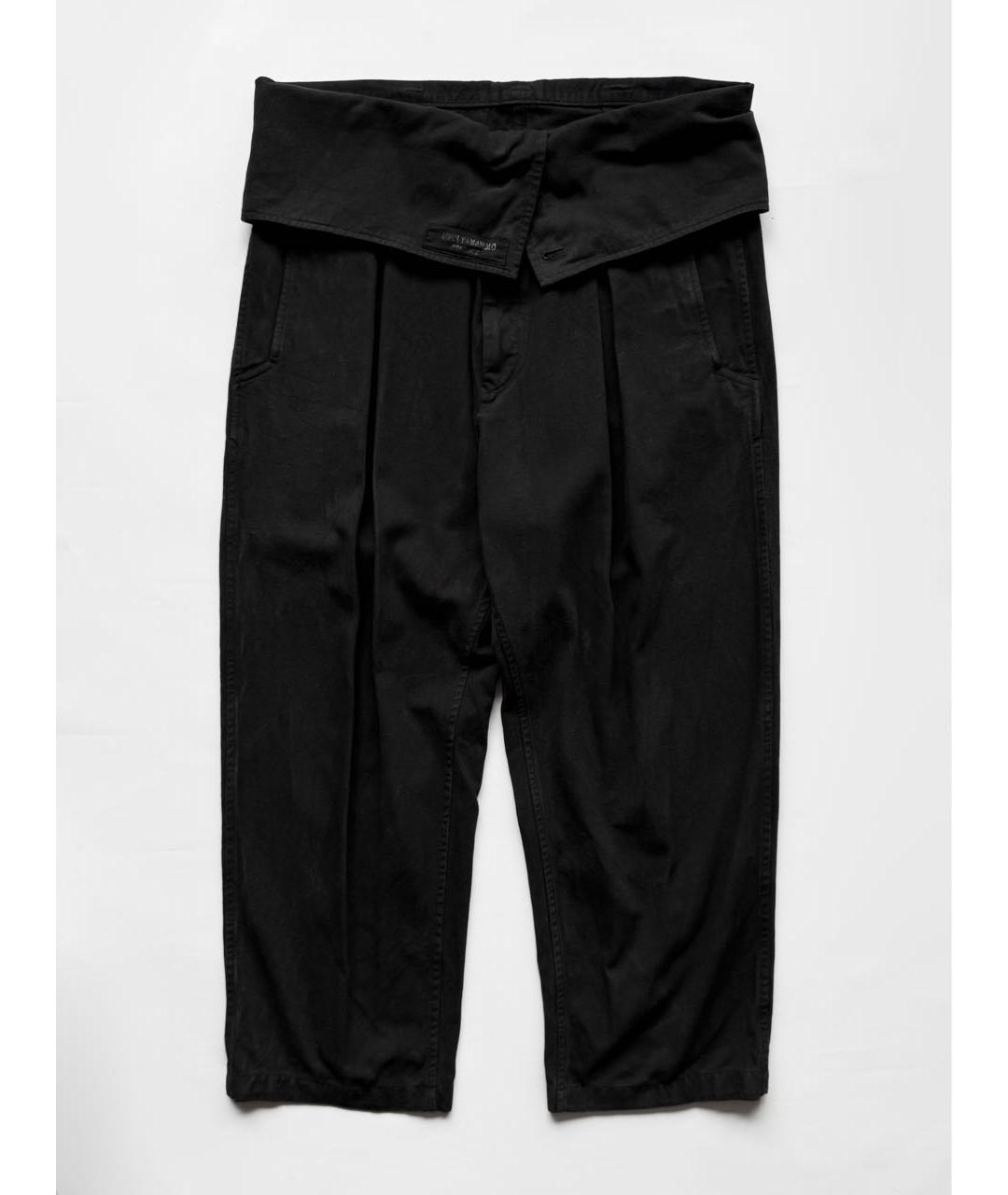 YOHJI YAMAMOTO Черные повседневные брюки, фото 8