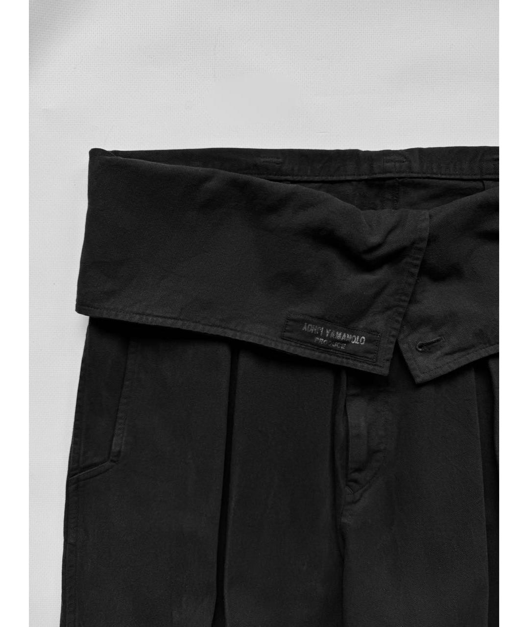YOHJI YAMAMOTO Черные повседневные брюки, фото 2