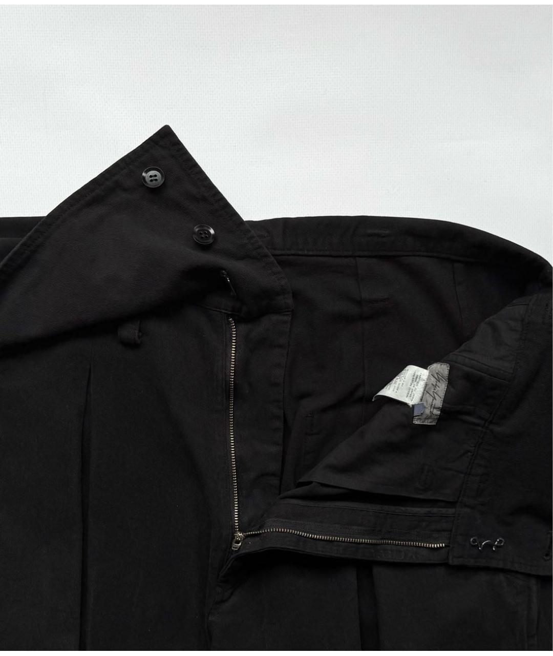 YOHJI YAMAMOTO Черные повседневные брюки, фото 3