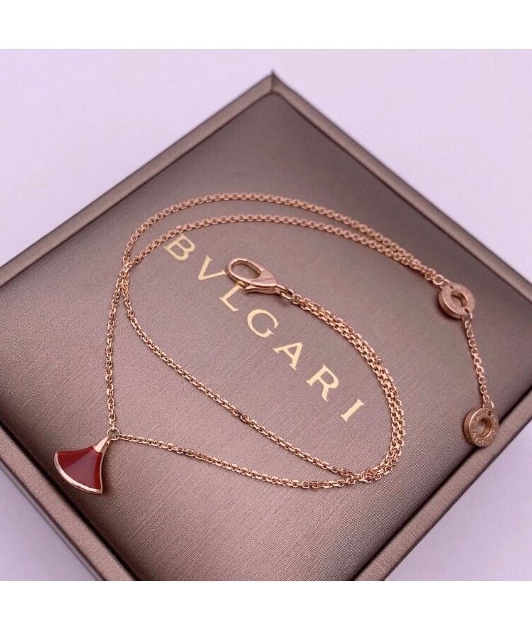 BVLGARI Красный браслет из розового золота, фото 4