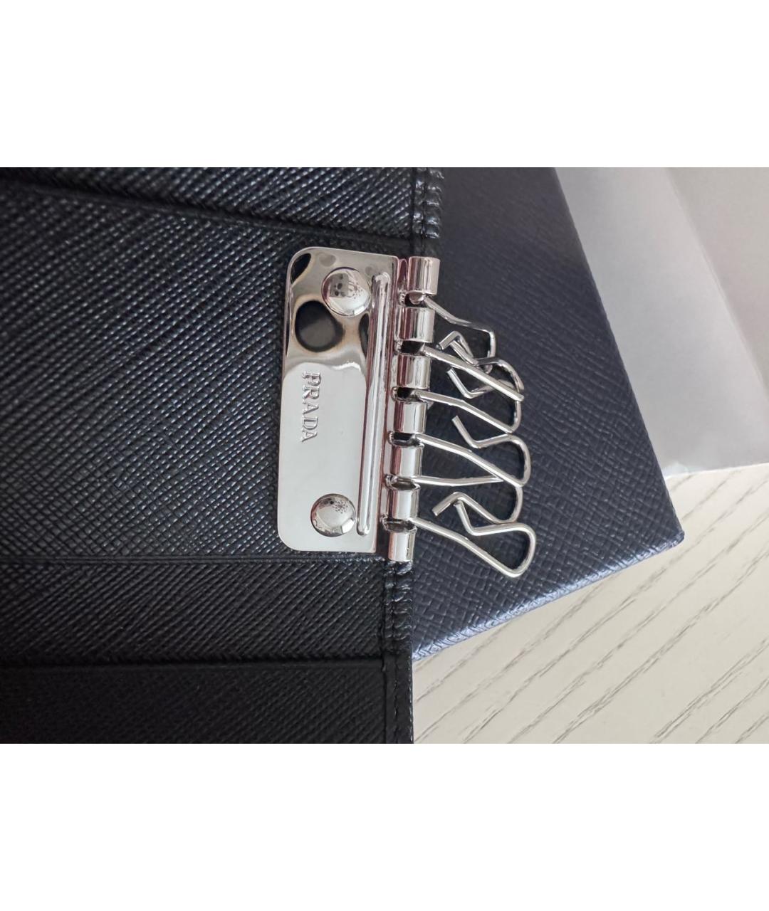 PRADA Черная ключница, фото 4
