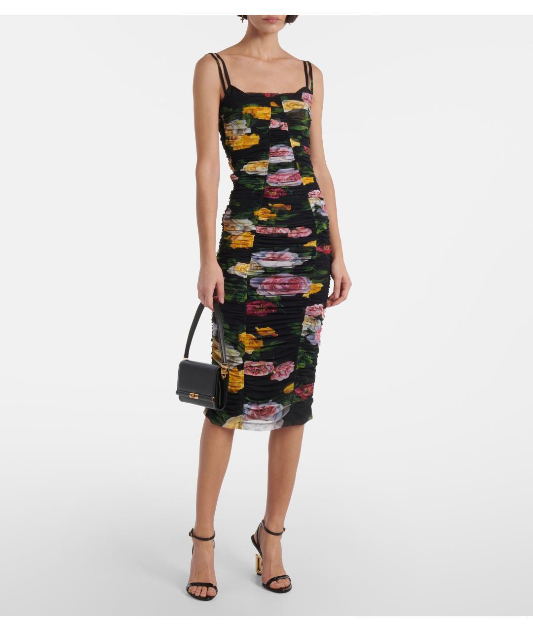 DOLCE&GABBANA Мульти коктейльное платье, фото 8