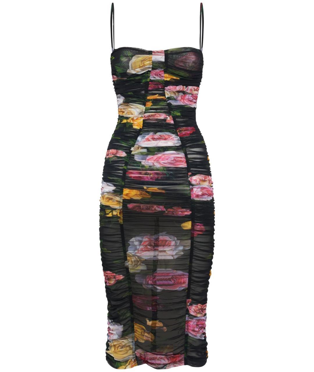 DOLCE&GABBANA Мульти коктейльное платье, фото 1