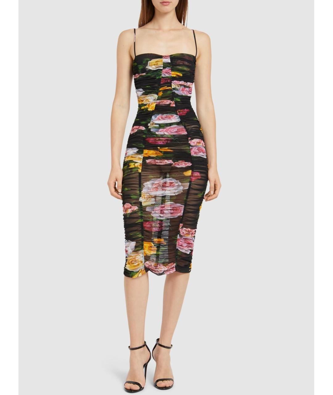 DOLCE&GABBANA Мульти коктейльное платье, фото 6