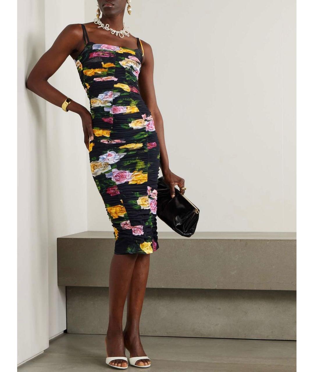 DOLCE&GABBANA Мульти коктейльное платье, фото 9