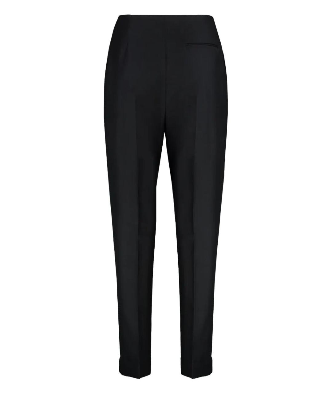 ALBERTA FERRETTI Черные шерстяные брюки узкие, фото 2