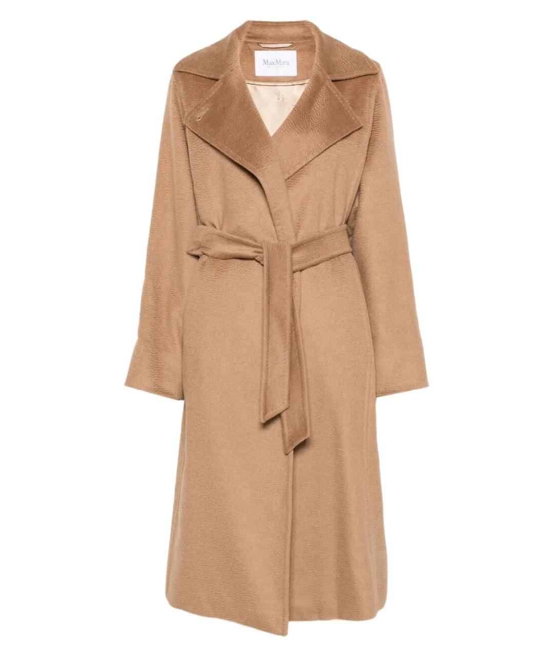 MAX MARA Бежевое шерстяное пальто, фото 1