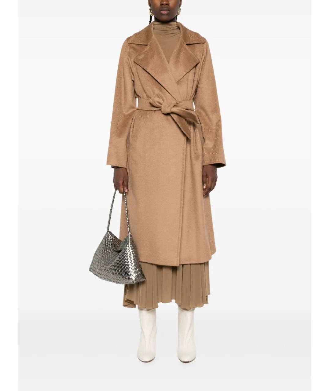 MAX MARA Бежевое шерстяное пальто, фото 2