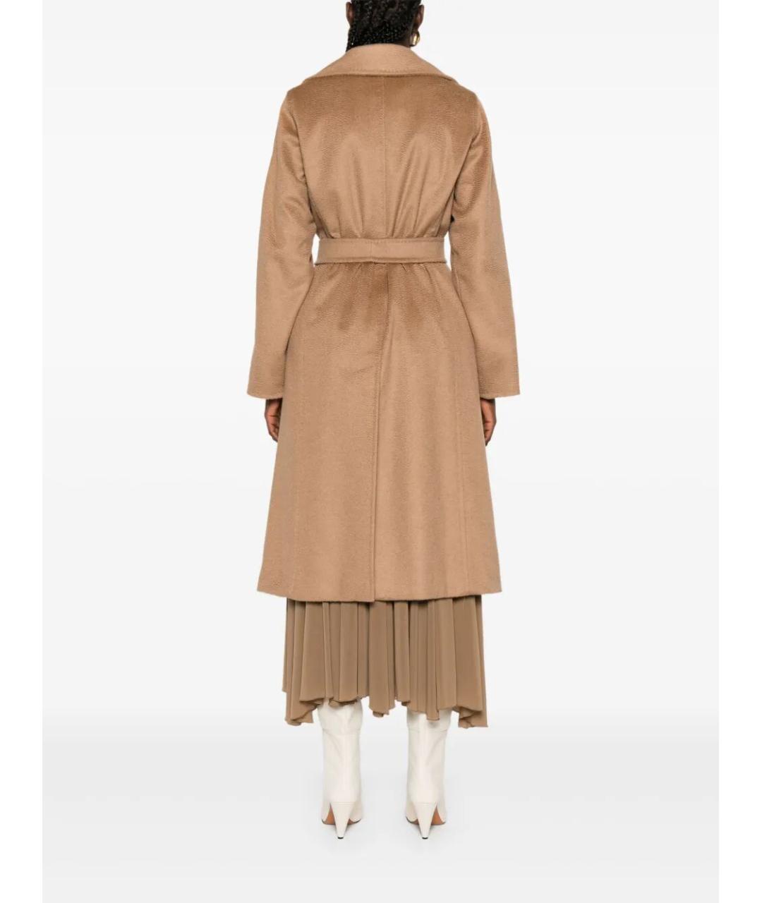 MAX MARA Бежевое шерстяное пальто, фото 5