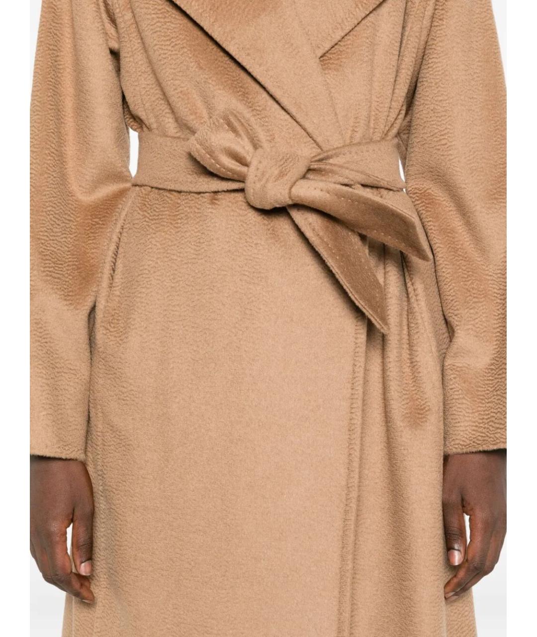 MAX MARA Бежевое шерстяное пальто, фото 3