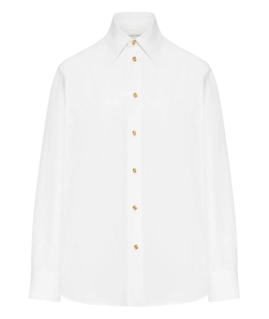 BOTTEGA VENETA Белая хлопковая рубашка, фото 1