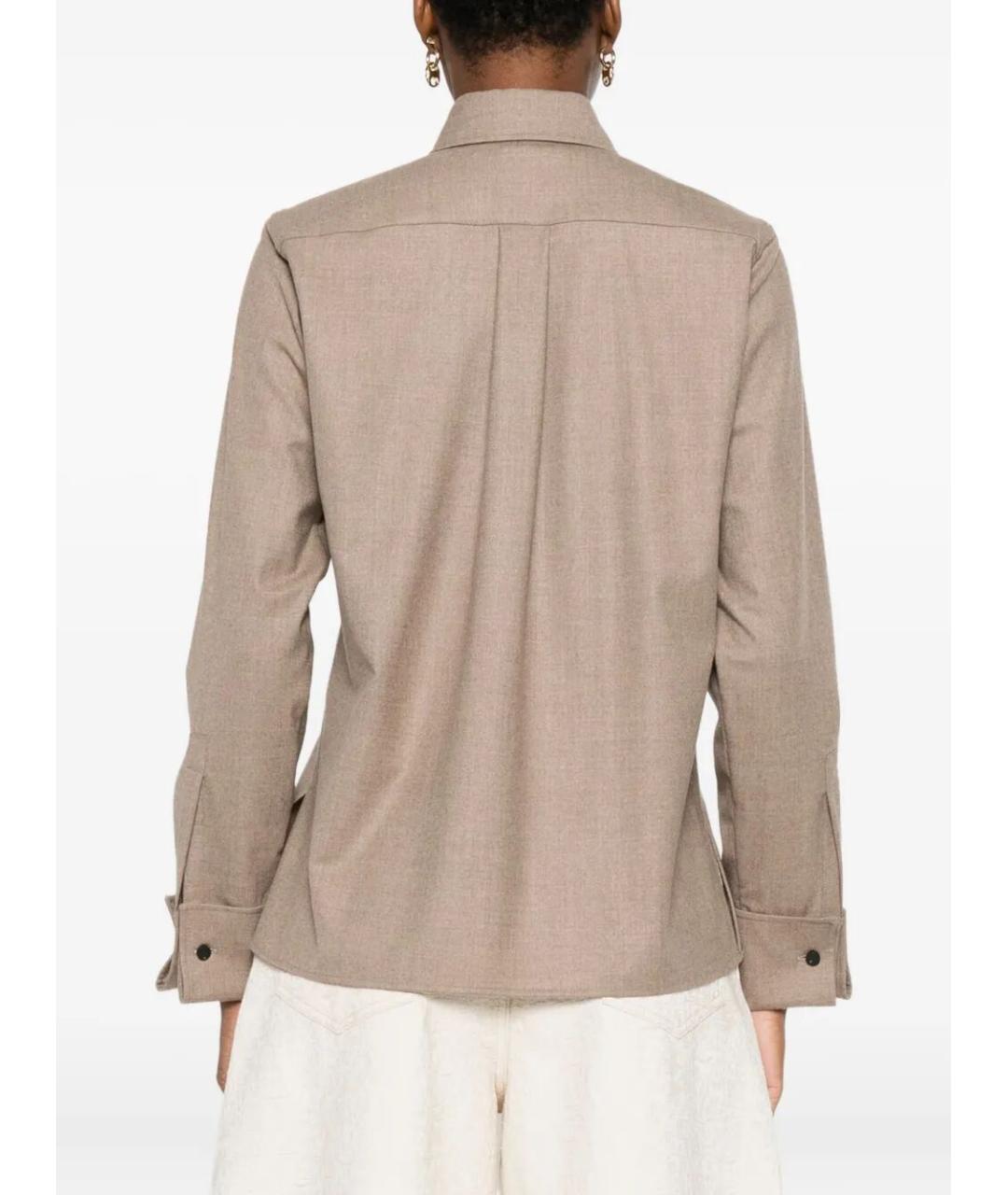 MAX MARA Бежевая кашемировая рубашка, фото 3