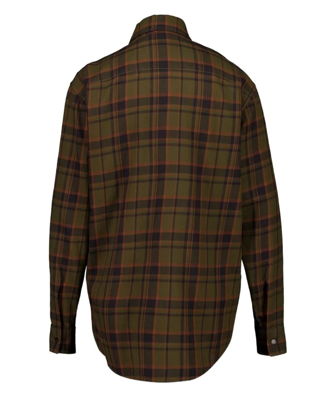 SAINT LAURENT Хаки хлопковая рубашка, фото 2