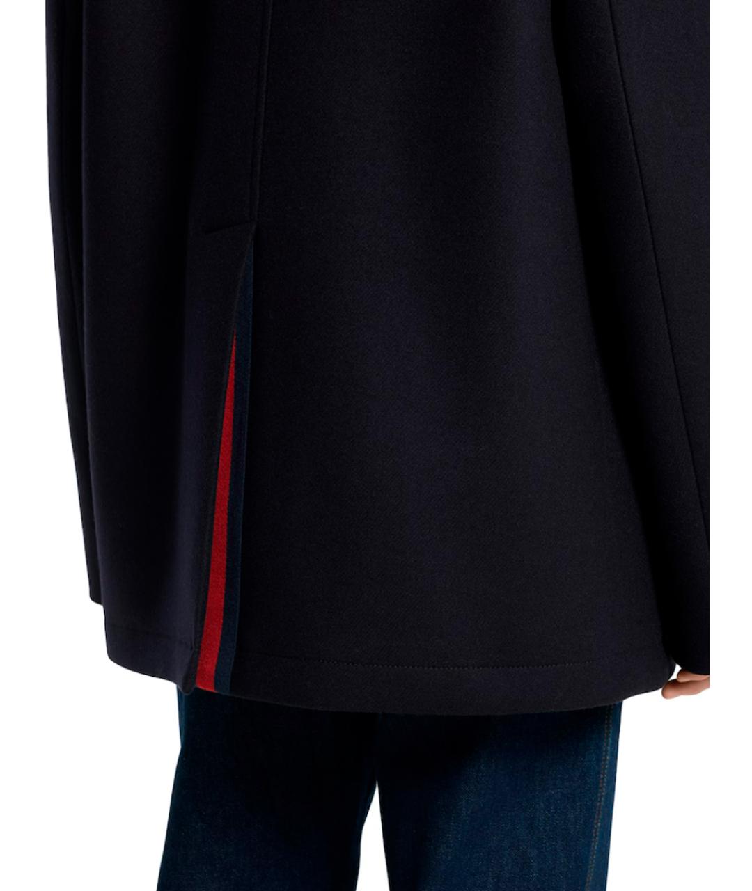 GUCCI Темно-синее шерстяное пальто, фото 6
