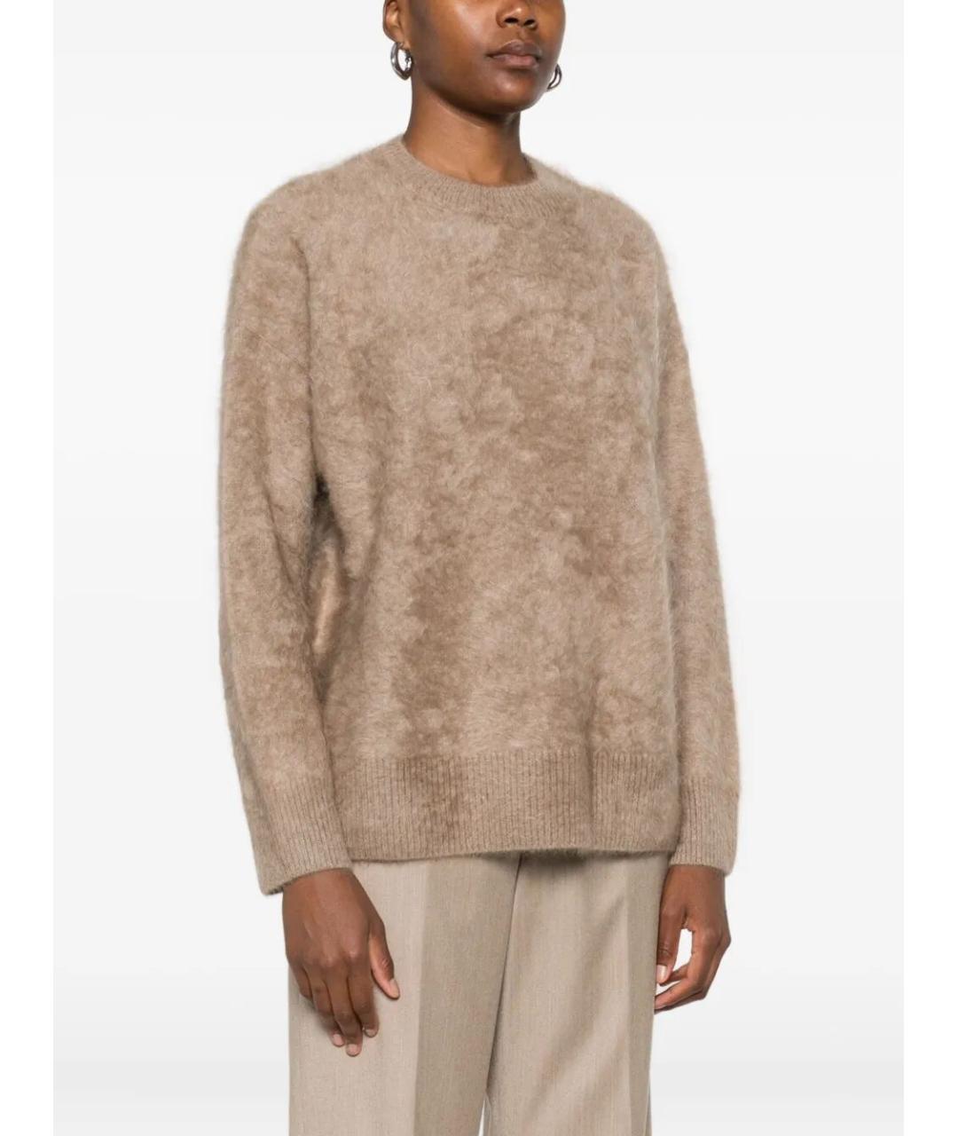 MAX MARA Бежевый кашемировый джемпер / свитер, фото 3