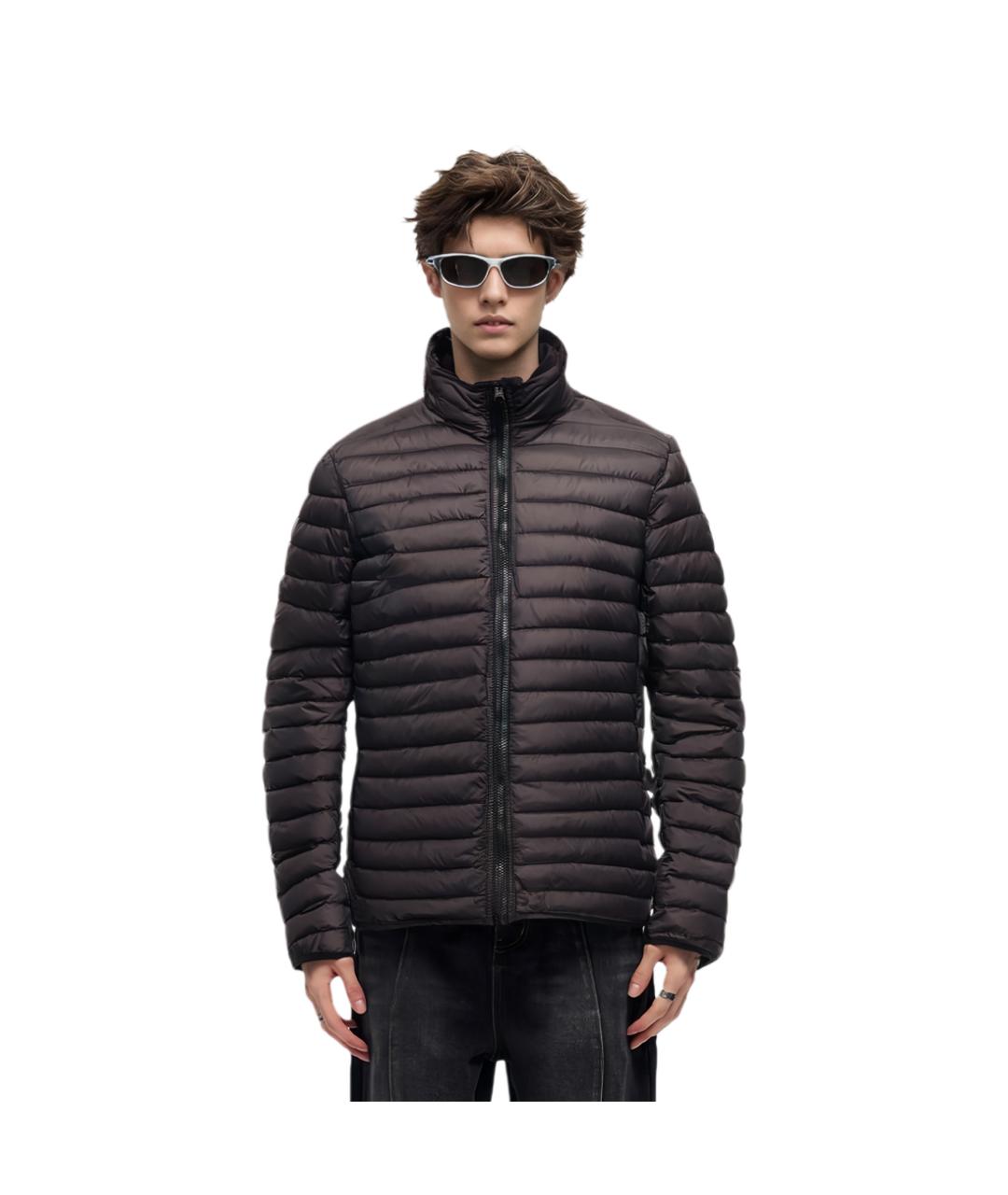 STONE ISLAND Черный пуховик, фото 3