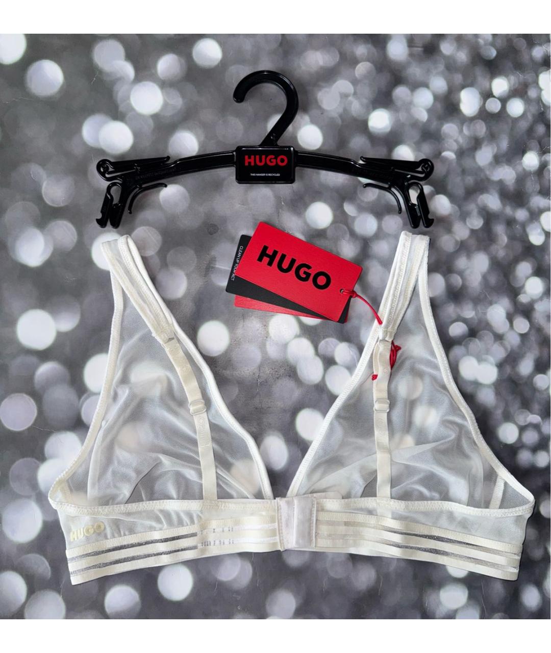 HUGO BOSS Белый бюстгалтеры, фото 4