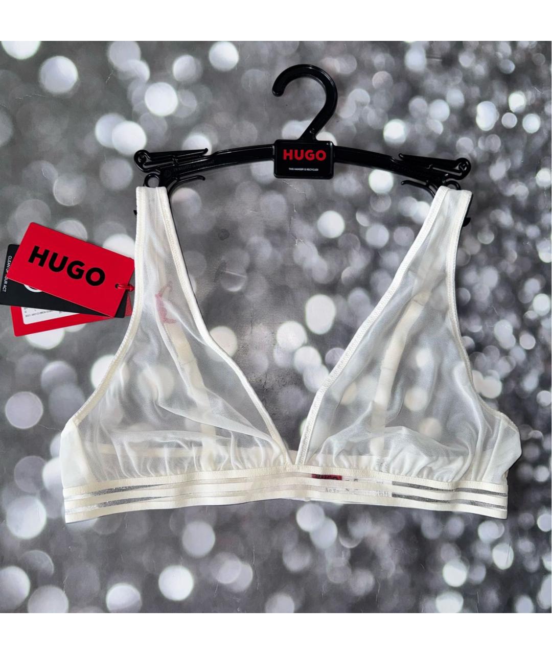 HUGO BOSS Белый бюстгалтеры, фото 9