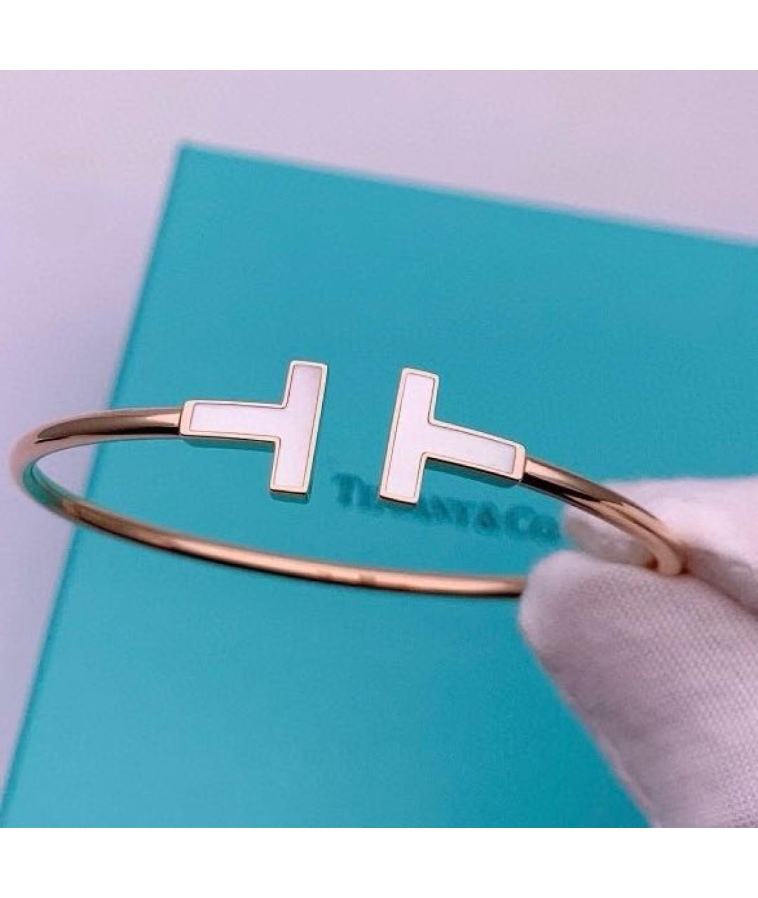 TIFFANY&CO Белый браслет из желтого золота, фото 2