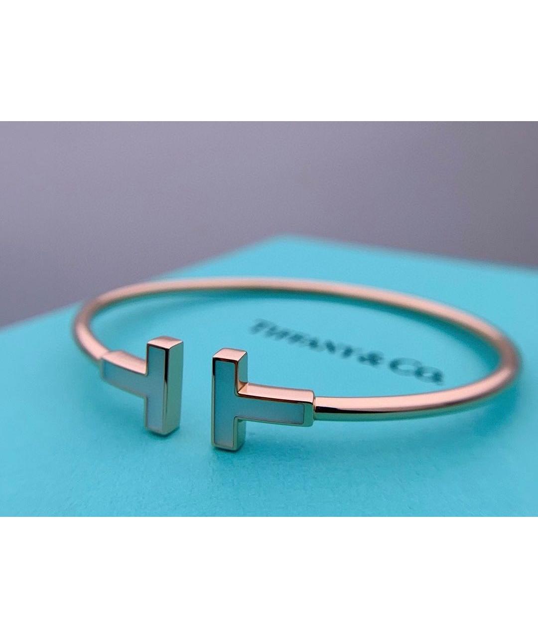 TIFFANY&CO Белый браслет из желтого золота, фото 4